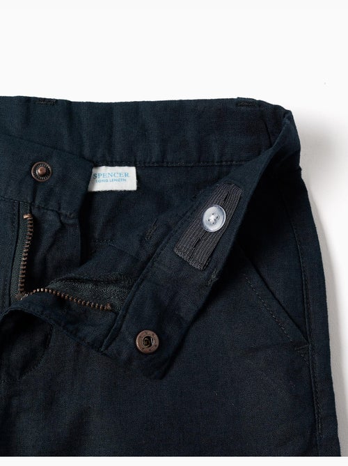 Pantaloncini chino lunghi in lino e cotone - Kiabi