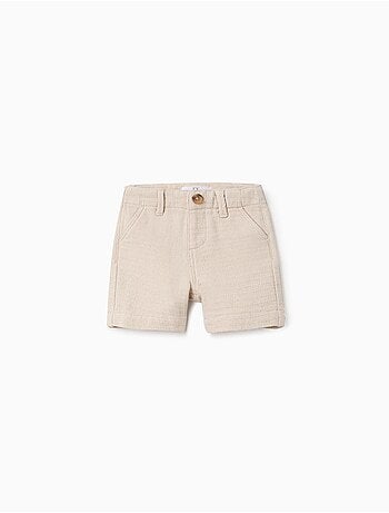 Pantaloncini chino midi in cotone dobby