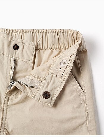 Pantaloncini chino midi in popeline