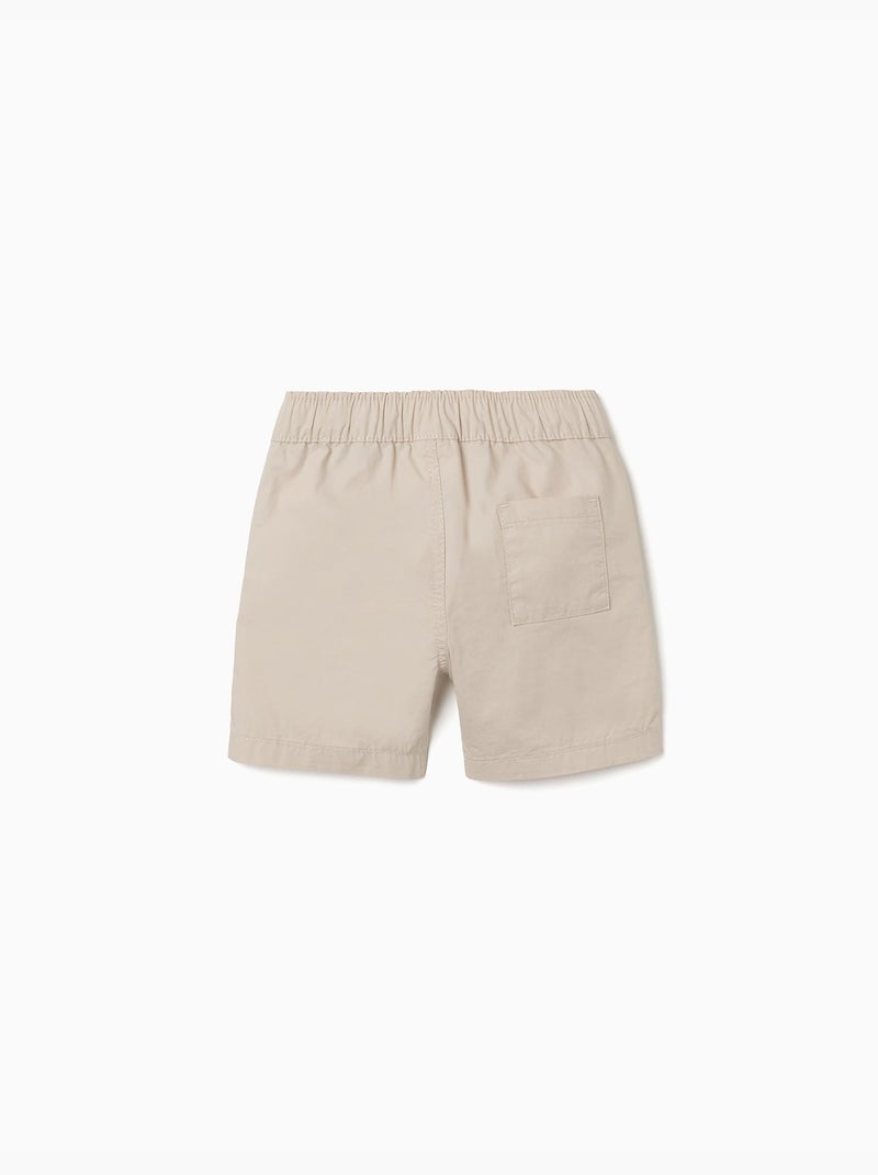 Pantaloncini chino midi in popeline Beige chiaro - Kiabi