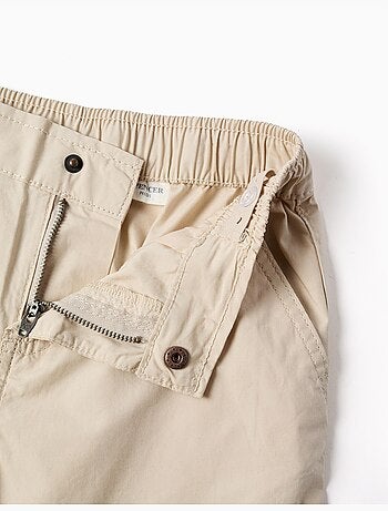 Pantaloncini chino midi in popeline