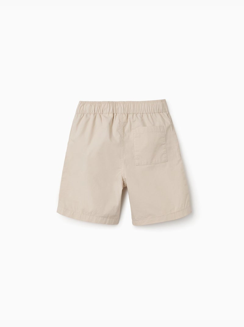 Pantaloncini chino midi in popeline Beige chiaro - Kiabi