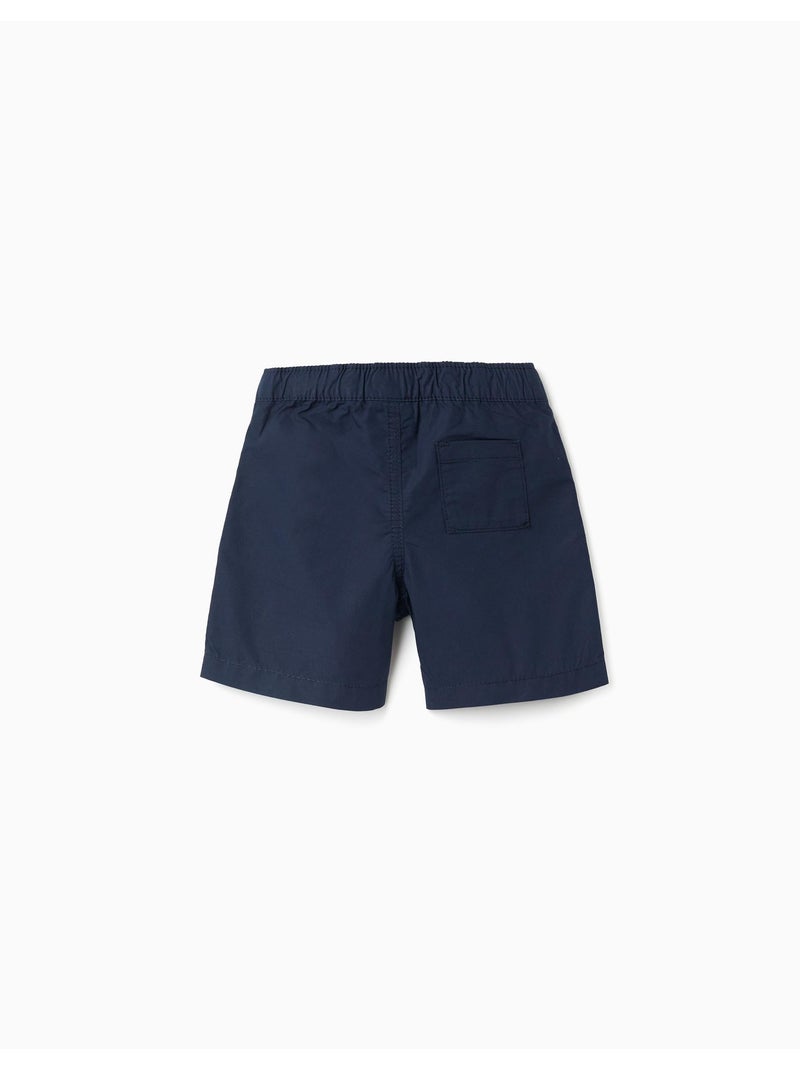 Pantaloncini chino midi in popeline Blu scuro - Kiabi