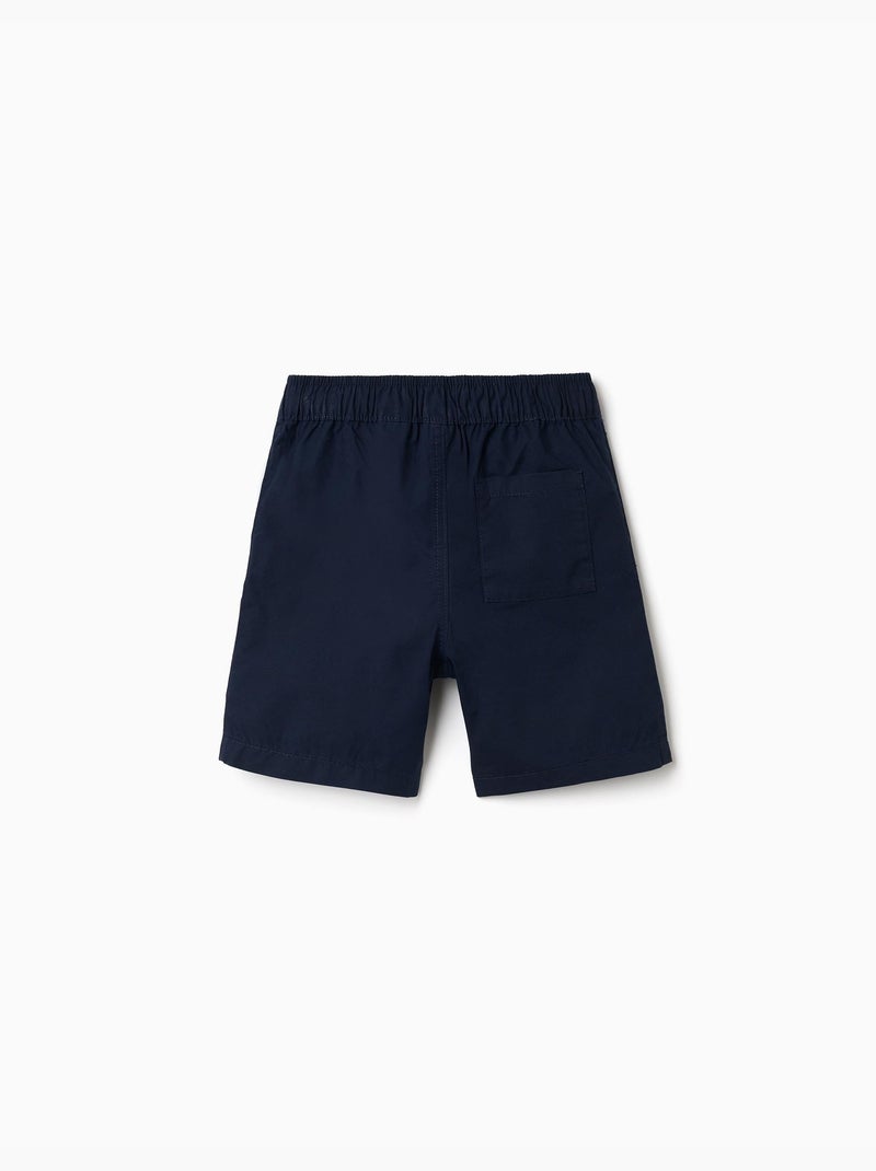 Pantaloncini chino midi in popeline Blu scuro - Kiabi