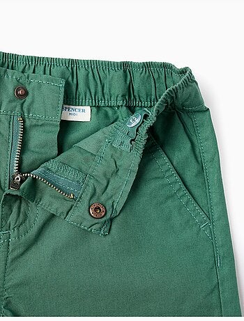 Pantaloncini chino midi in popeline