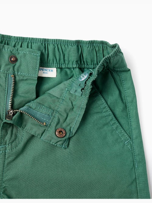 Pantaloncini chino midi in popeline - Kiabi