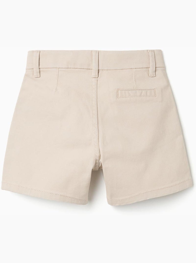 Pantaloncini chino midi in twill con tasche Beige chiaro - Kiabi
