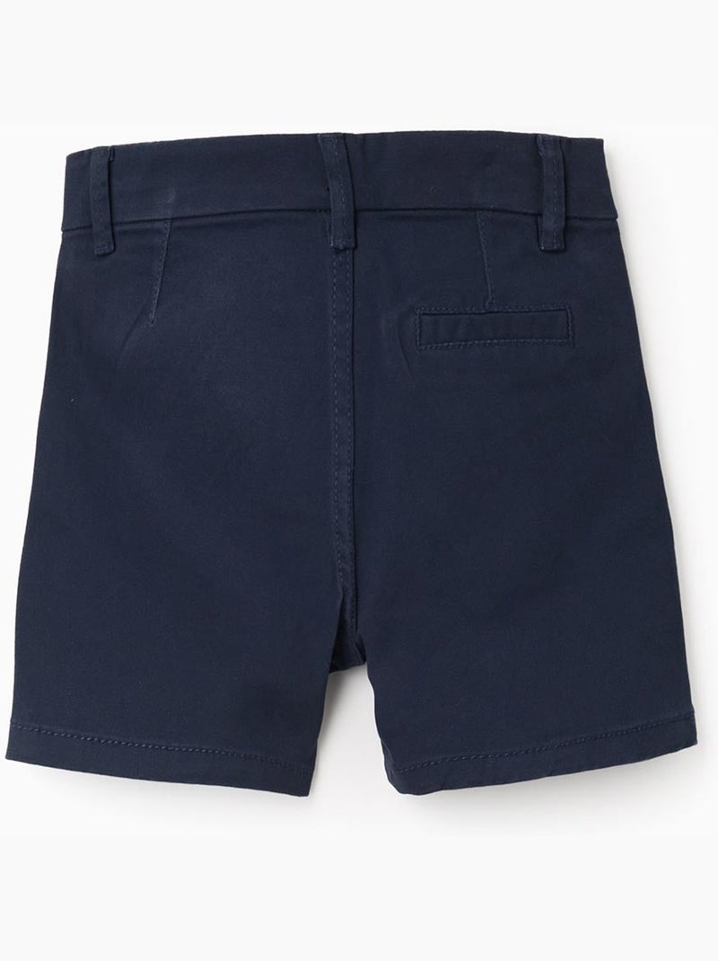 Pantaloncini chino midi in twill con tasche Blu scuro - Kiabi