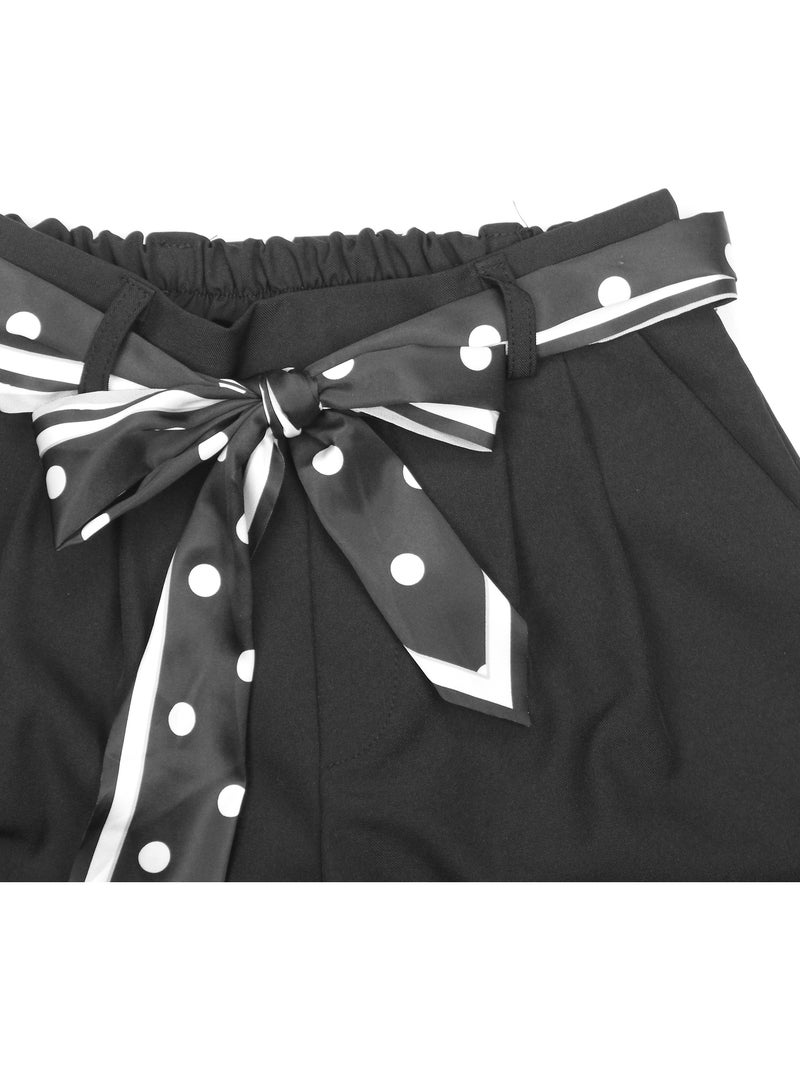 Pantaloncini con cintura - Kids Star Nero - Kiabi