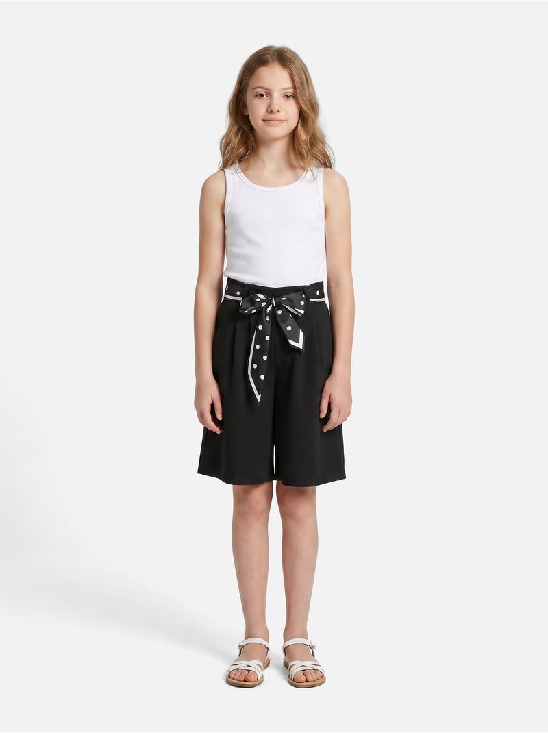 Pantaloncini con cintura - Kids Star Nero - Kiabi