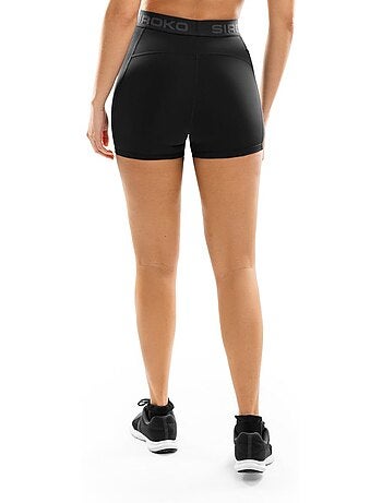 Pantaloncini corti aderenti da allenamento da donna fitness donna courage