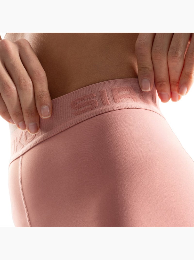 Pantaloncini corti aderenti da allenamento da donna fitness donna hutt Corallo - Kiabi