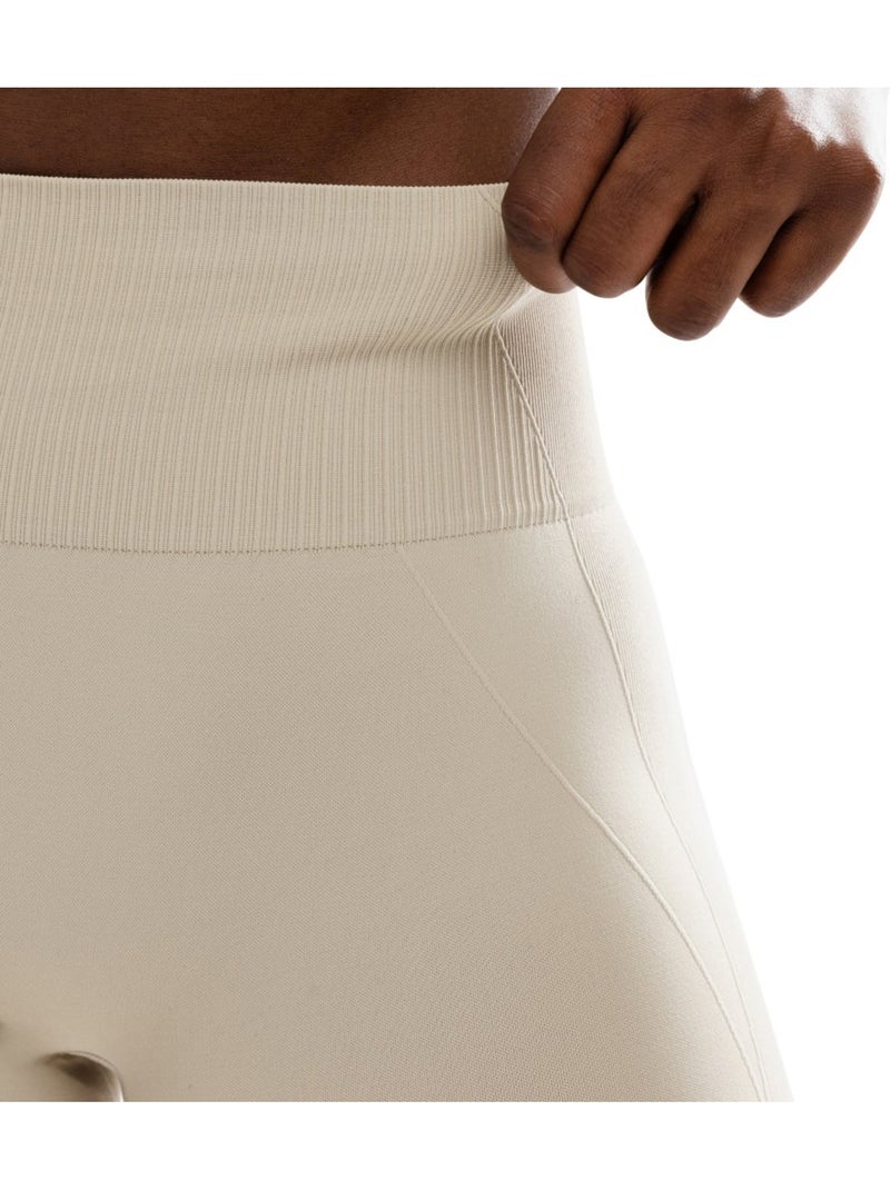 Pantaloncini da allenamento senza cuciture da donna fitness donna dynamic Beige - Kiabi
