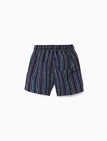 Pantaloncini da bagno a righe con coulisse