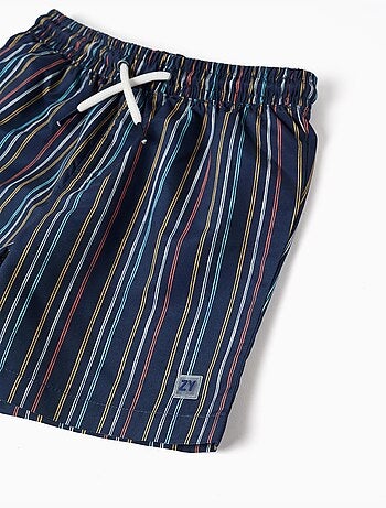 Pantaloncini da bagno a righe con coulisse