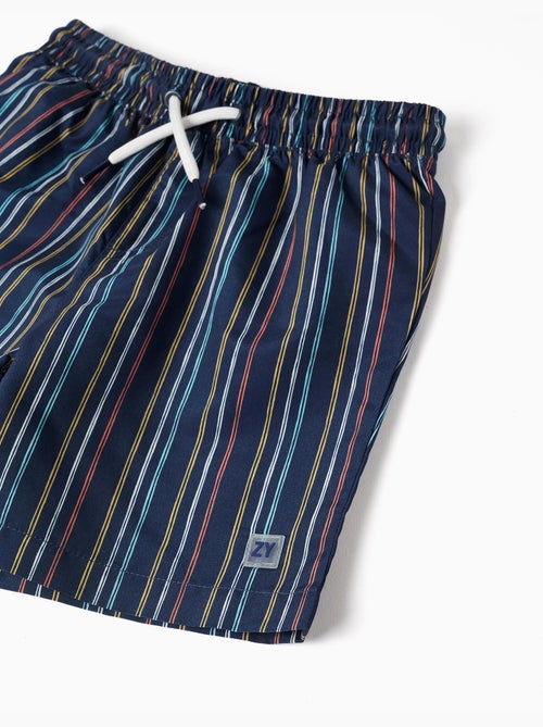 Pantaloncini da bagno a righe con coulisse - Kiabi