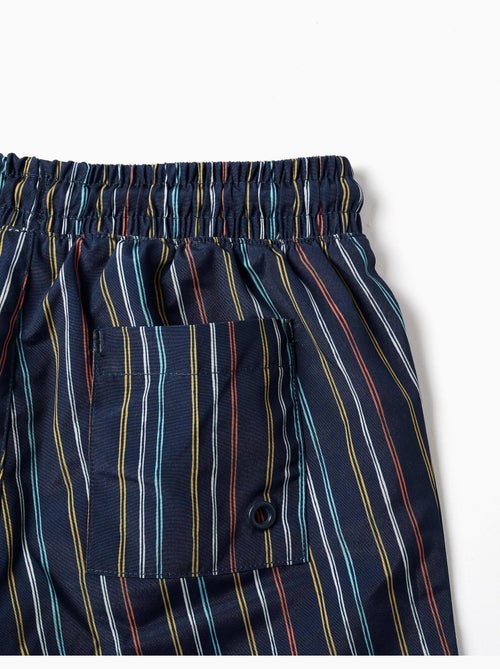 Pantaloncini da bagno a righe con coulisse - Kiabi