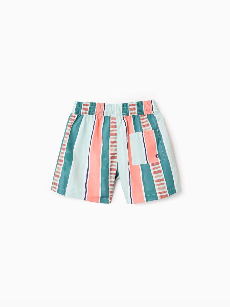 Pantaloncini da bagno a righe con coulisse Verde chiaro - Kiabi