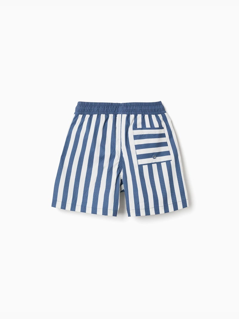 Pantaloncini da bagno a righe con coulisse You&Me Beige chiaro - Kiabi