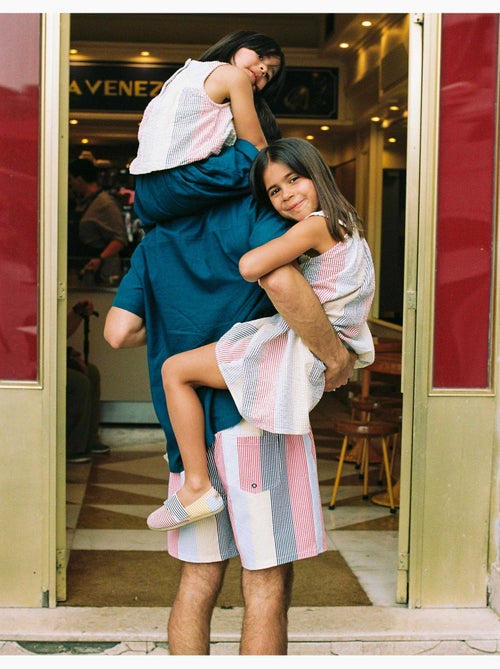 Pantaloncini da bagno a righe con coulisse You&Me - Kiabi Pantaloncini da bagno a righe con coulisse You&Me - Kiabi