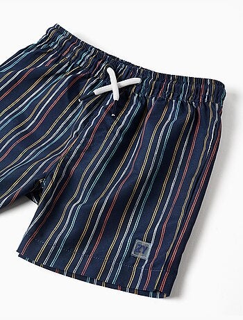 Pantaloncini da bagno a righe con coulissee