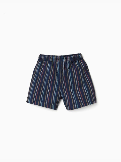 Pantaloncini da bagno a righe con coulissee - Kiabi