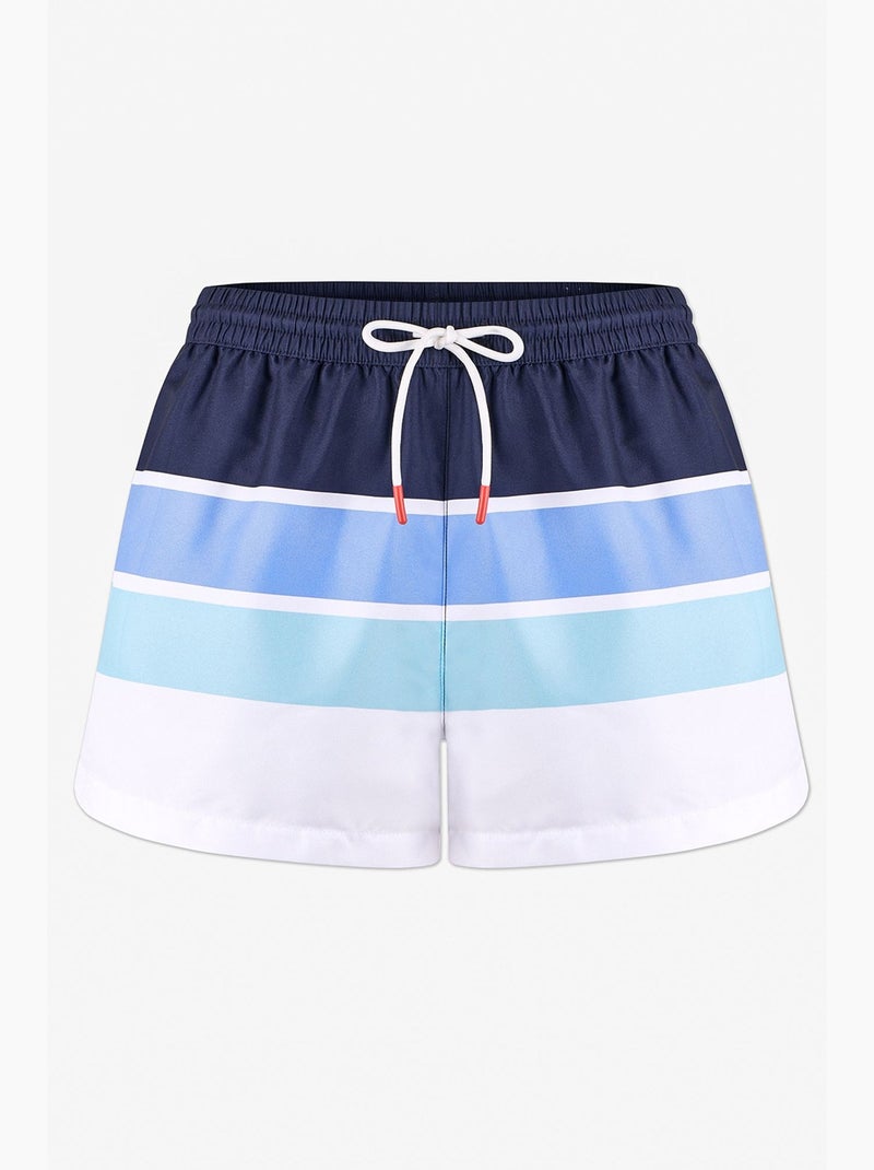 Pantaloncini da bagno a righe uomo penti Blu marino - Kiabi