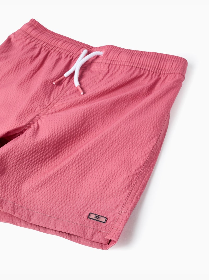 Pantaloncini da bagno con coulisse e tasca Rosa scuro - Kiabi