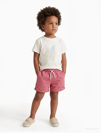 Pantaloncini da bagno con coulisse e tasca