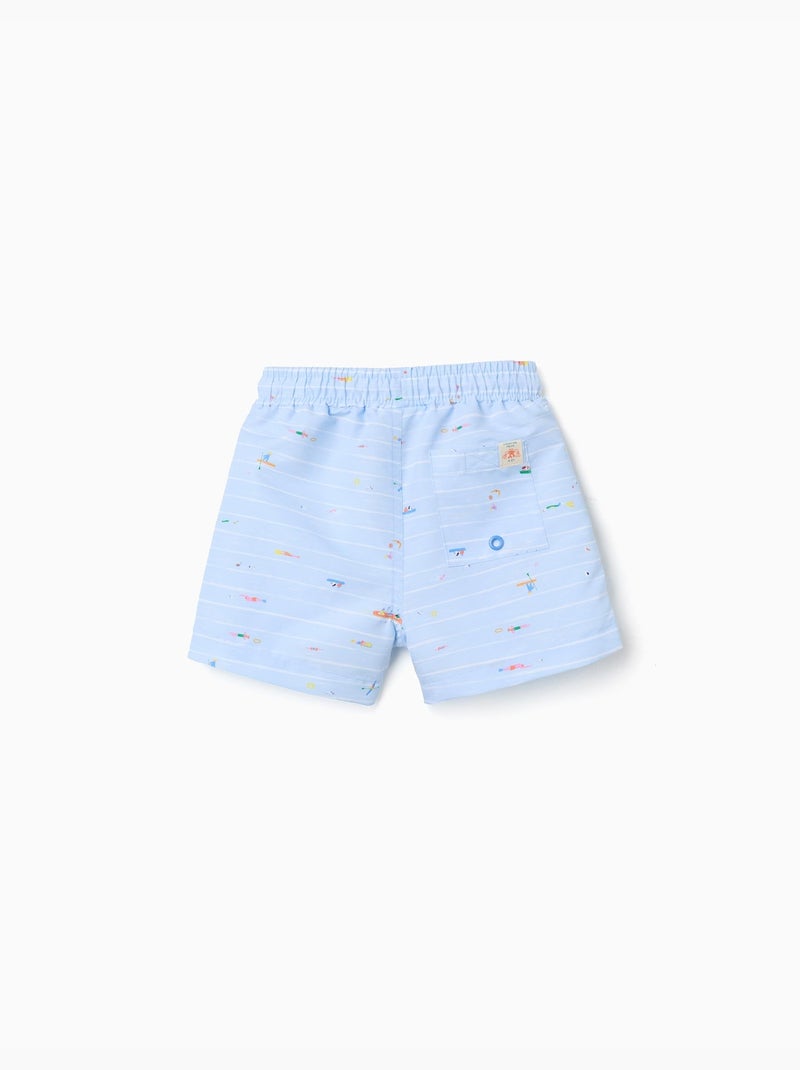 Pantaloncini da bagno stampati Carolina Celas x Zippy Blu chiaro - Kiabi