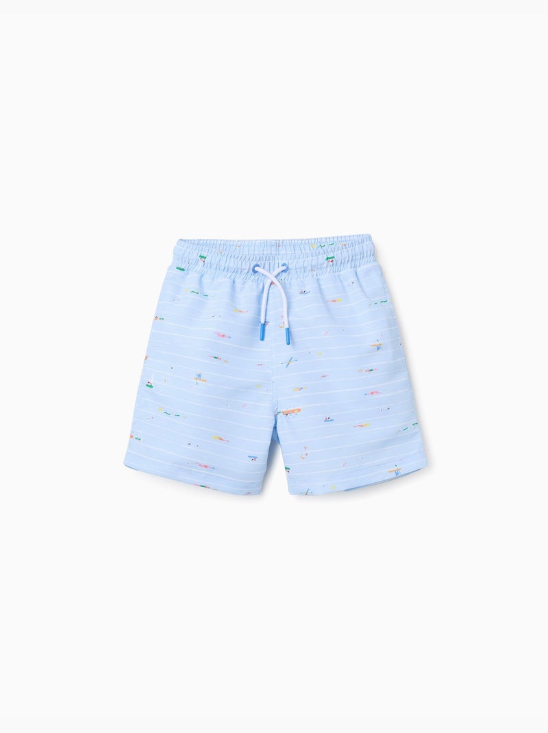 Pantaloncini da bagno stampati Carolina Celas x Zippy Blu chiaro - Kiabi