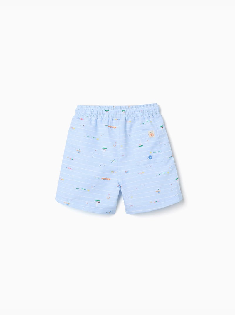 Pantaloncini da bagno stampati Carolina Celas x Zippy Blu chiaro - Kiabi