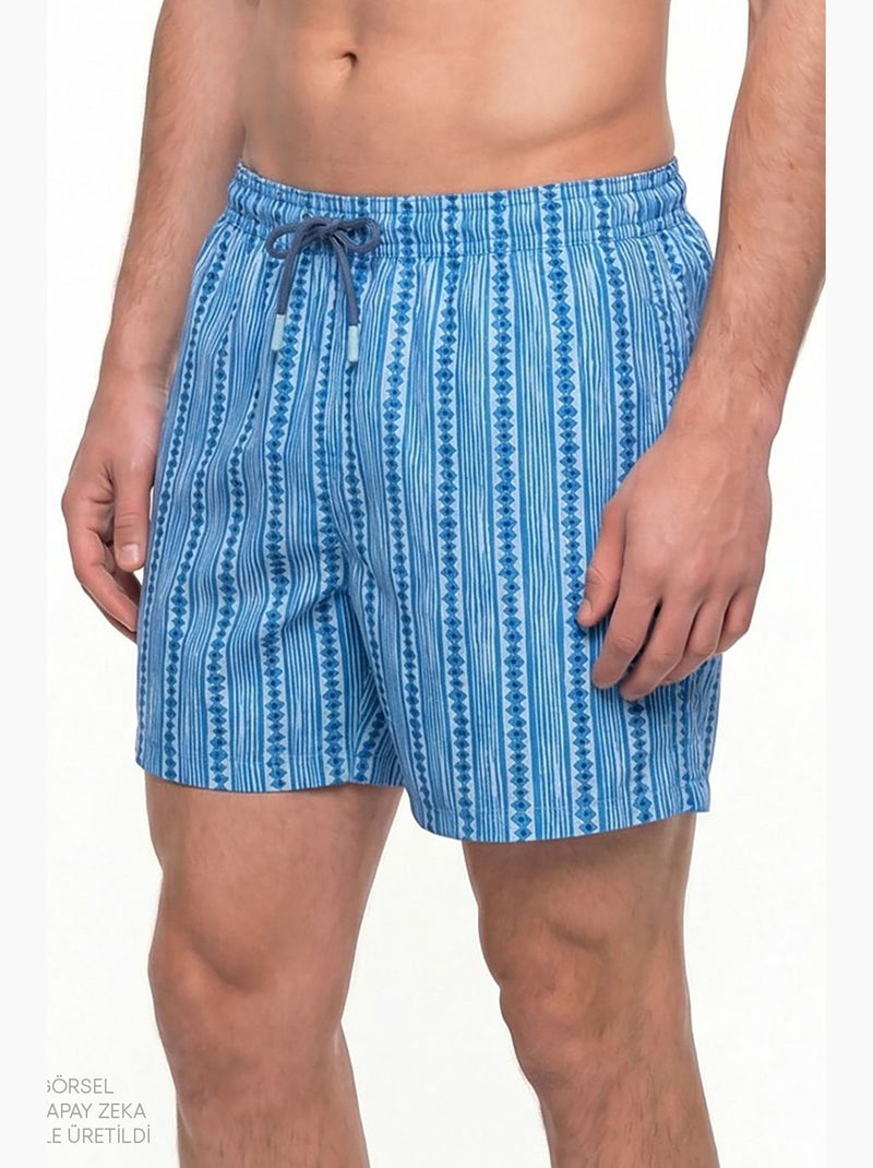 Pantaloncini da bagno surf uomo penti Blu - Kiabi