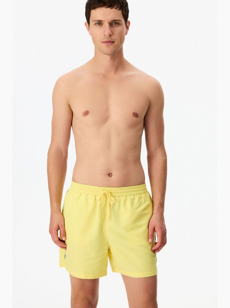Pantaloncini da bagno uomo opposite line penti Giallo limone - Kiabi