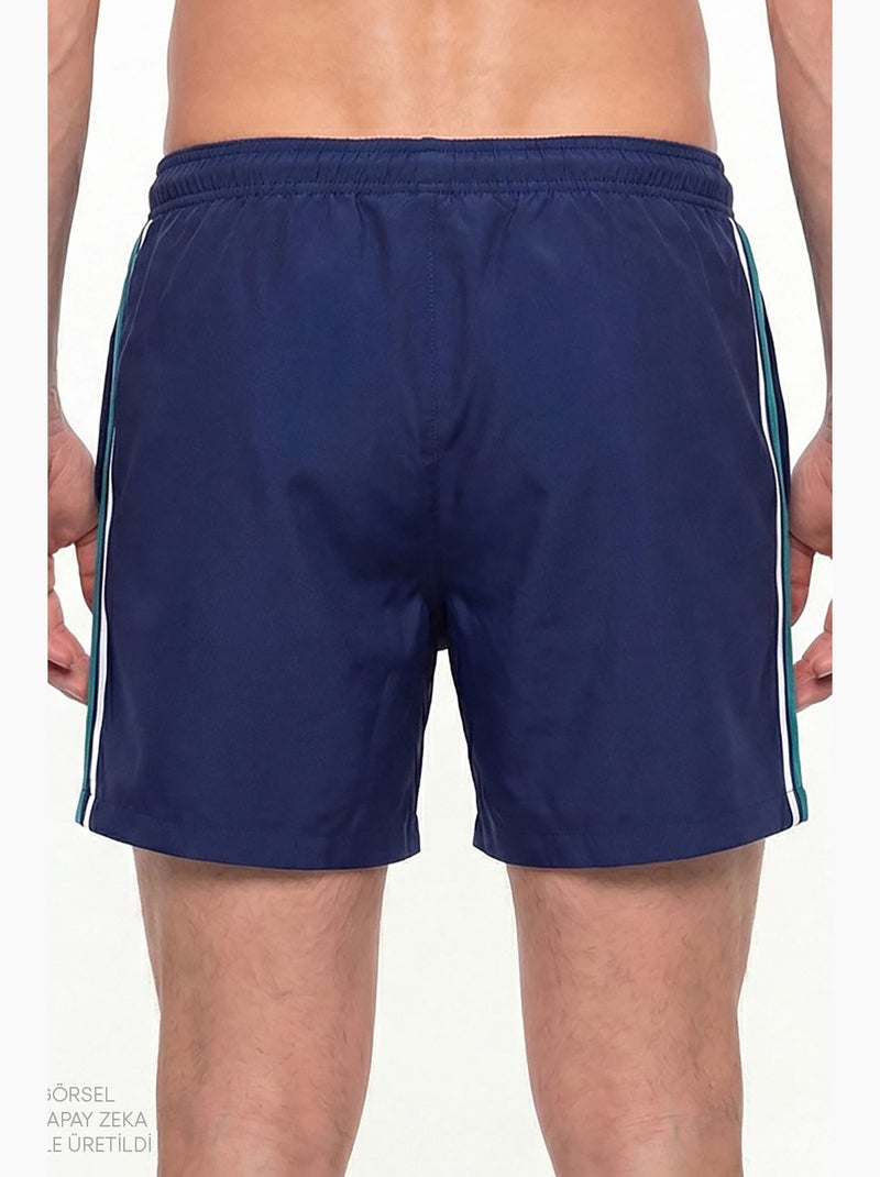 Pantaloncini da bagno uomo retro tennis penti Blu marino - Kiabi