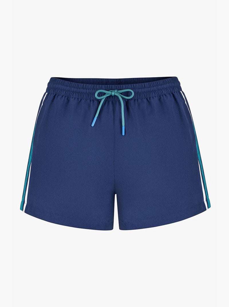 Pantaloncini da bagno uomo retro tennis penti Blu marino - Kiabi