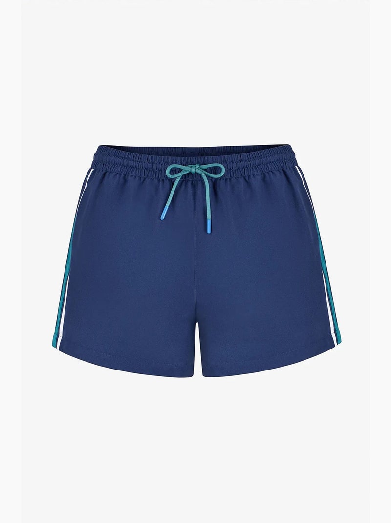 Pantaloncini da bagno uomo retro tennis penti Blu marino - Kiabi