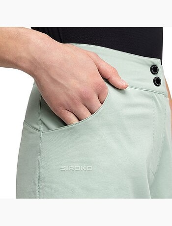 Pantaloncini da bikepacking da donna ciclismo donna turf gray
