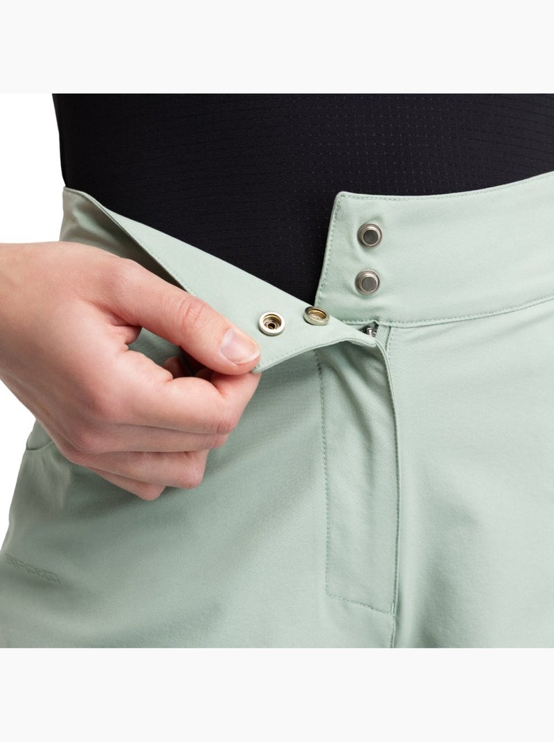 Pantaloncini da bikepacking da donna ciclismo donna turf gray Verde - Kiabi
