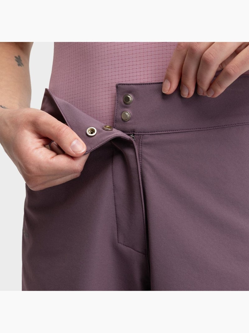 Pantaloncini da bikepacking da donna ciclismo donna turf Viola - Kiabi