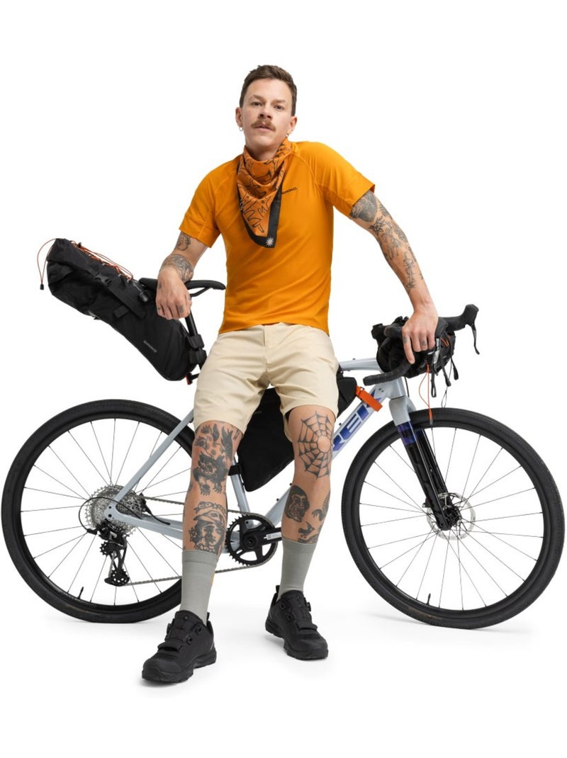 Pantaloncini da bikepacking da uomo ciclismo uomo daytrip camel Beige - Kiabi