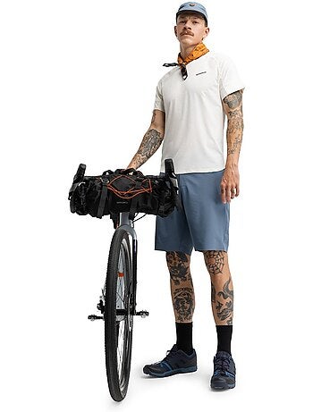 Pantaloncini da bikepacking da uomo ciclismo uomo daytrip indigo