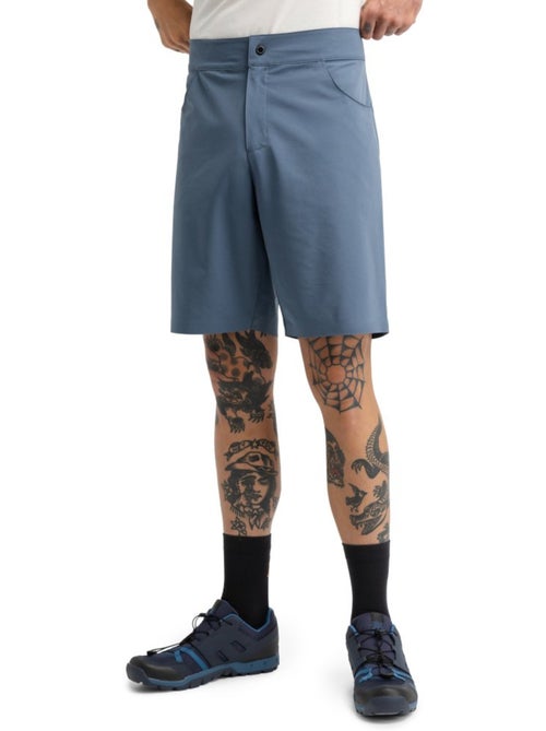 Pantaloncini da bikepacking da uomo ciclismo uomo daytrip indigo - Kiabi