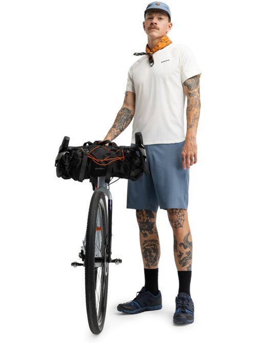 Pantaloncini da bikepacking da uomo ciclismo uomo daytrip indigo - Kiabi