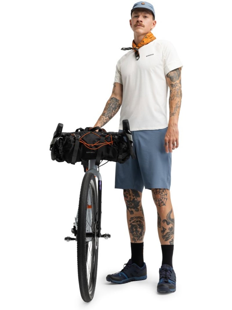 Pantaloncini da bikepacking da uomo ciclismo uomo daytrip indigo Blu - Kiabi