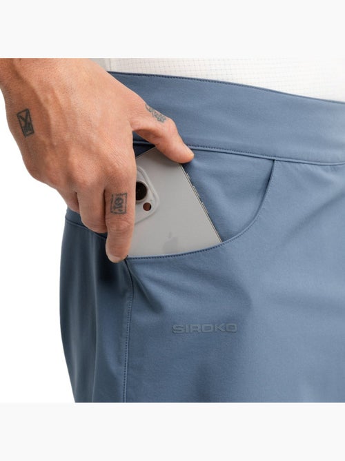 Pantaloncini da bikepacking da uomo ciclismo uomo daytrip indigo - Kiabi