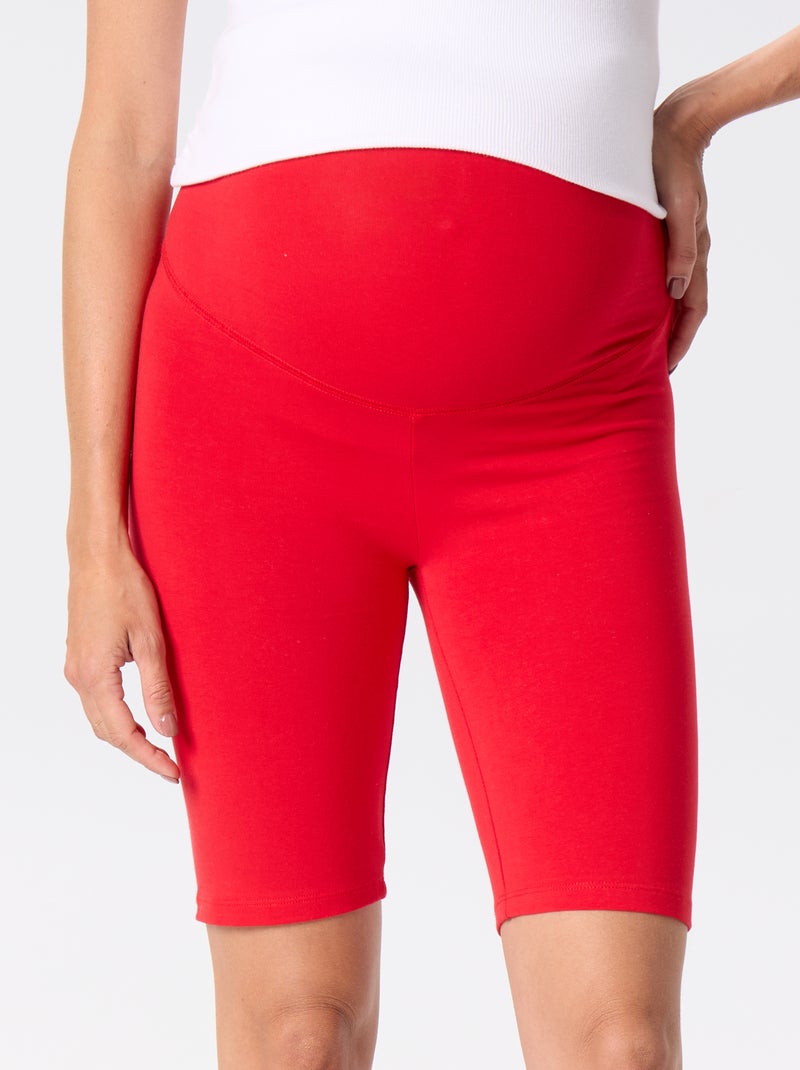 Pantaloncini da ciclista premaman Rosso - Kiabi