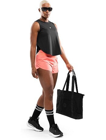 Pantaloncini da corsa 2 in 1 da donna fitness donna alloy coral