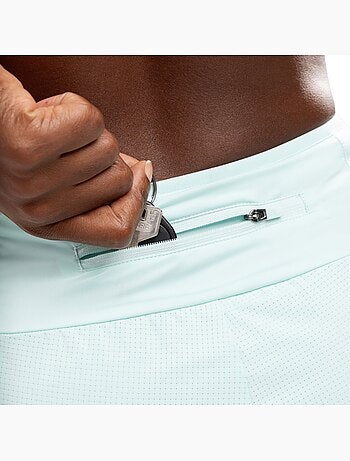Pantaloncini da corsa 2 in 1 da donna fitness donna alloy mint
