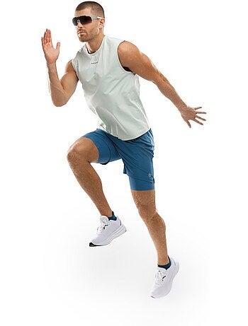 Pantaloncini da corsa 2 in 1 da uomo fitness uomo admix